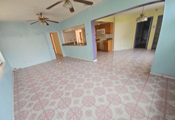 Chandelier, Empty room, Interior, Kitchen, Pendant Lights