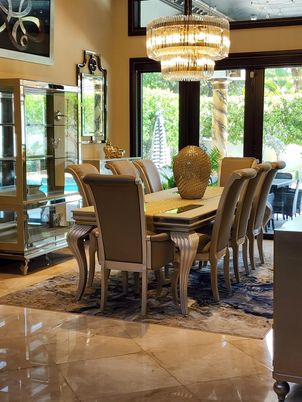 Chandelier, Dining room, Interior