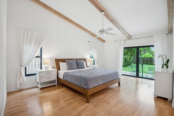 Bedroom, Interior, Wooden Beams, Wood Texture Flooring