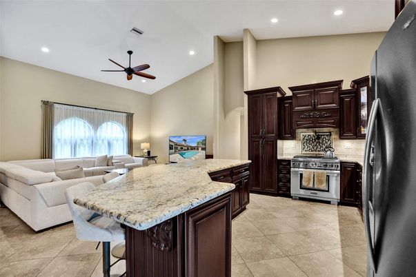 Interior, Kitchen, Living room, Recessed Lighting, Stainless Steel Appliances