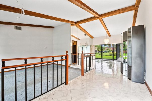 Interior, Marble, Wooden Beams
