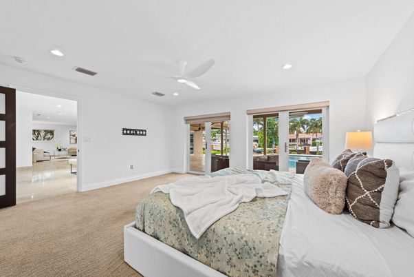 Bedroom, Interior, Recessed Lighting