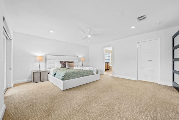 Bedroom, Interior, Recessed Lighting