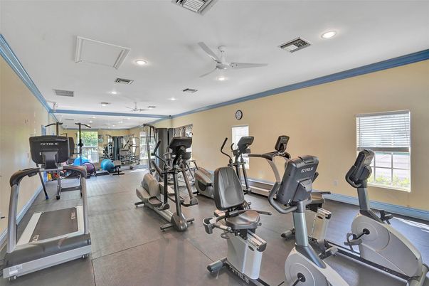 Fitness Equipment, Gym, Interior, Recessed Lighting