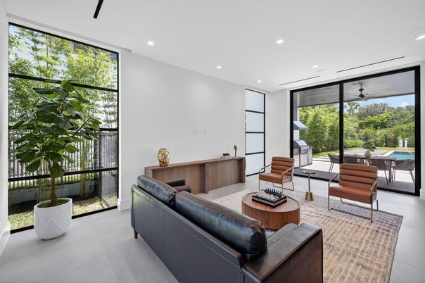 Interior, Living room, Recessed Lighting
