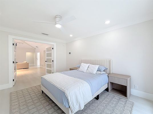 Bedroom, Interior, Recessed Lighting