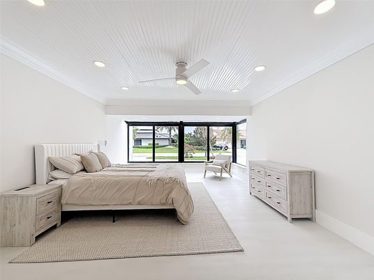 Bedroom, Interior, Recessed Lighting