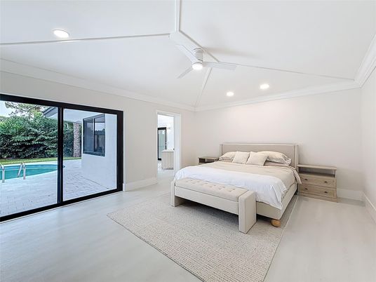 Bedroom, Interior, Recessed Lighting