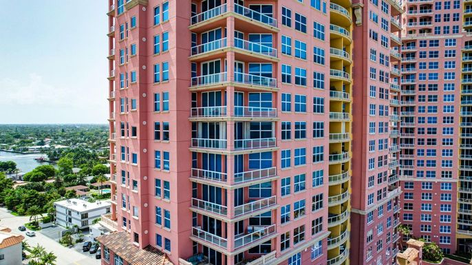 Exterior, Facade, Condo Building