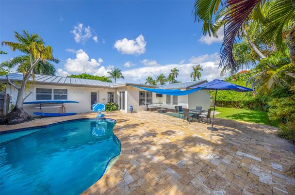 Exterior, Pool, Solar Panels