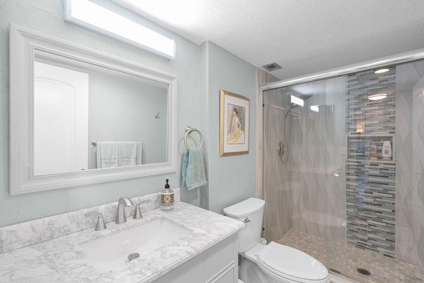 Bathroom, Glass Shower, Interior