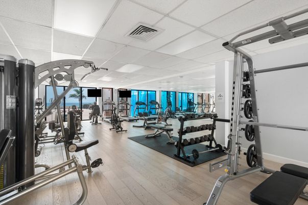 Fitness Equipment, Gym, Interior, Wood Texture Flooring