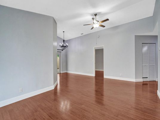 Chandelier, Empty room, Interior, Wood Texture Flooring