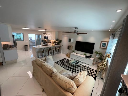 Dining room, Interior, Kitchen, Living room, Pendant Lights, Recessed Lighting