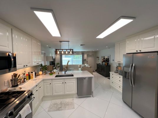 Interior, Kitchen, Recessed Lighting, Stainless Steel Appliances