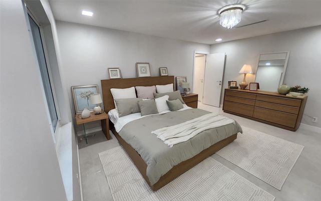 Bedroom, Interior, Recessed Lighting