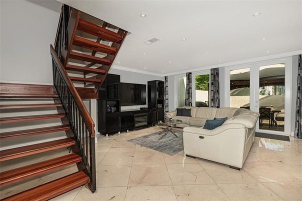 Interior, Living room, Recessed Lighting
