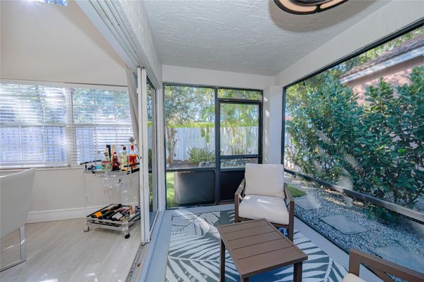 Interior, Sun Room, Wood Texture Flooring