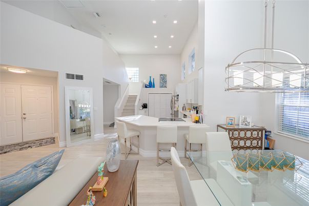 Dining room, Interior, Recessed Lighting