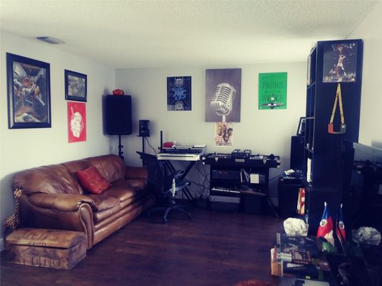 Home Office, Interior, Wood Texture Flooring