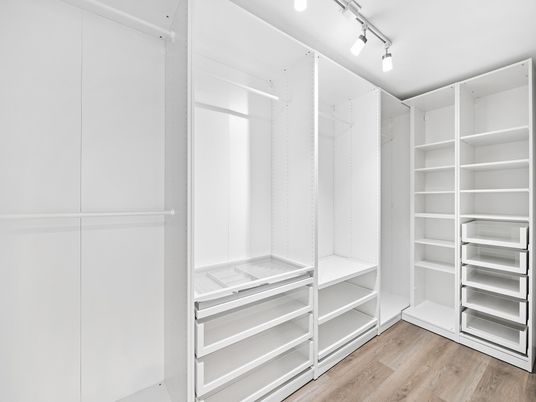 Interior, Walk-in Closets, Wood Texture Flooring