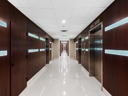 Elevator, Interior, Recessed Lighting, Wooden Walls