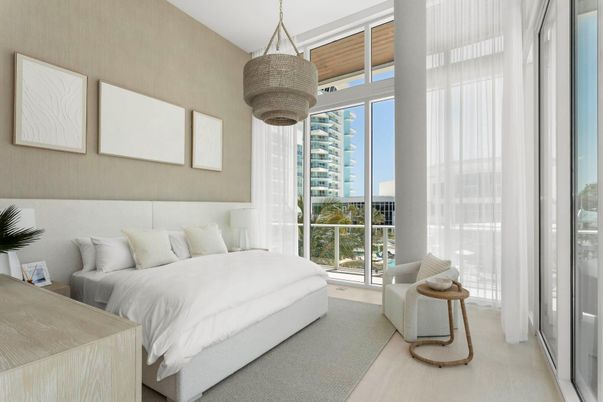 Bedroom, Interior, Pendant Lights