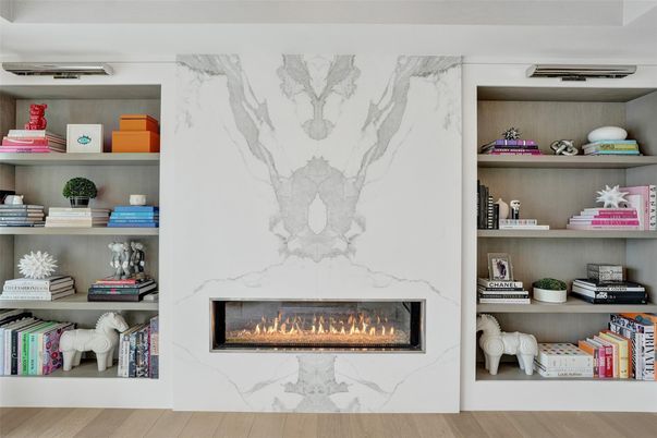 Fireplace, Interior, Marble Walls