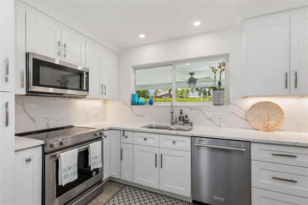 Interior, Kitchen, Recessed Lighting, Stainless Steel Appliances