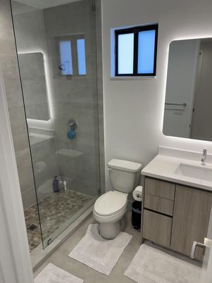 Bathroom, Glass Shower, Interior