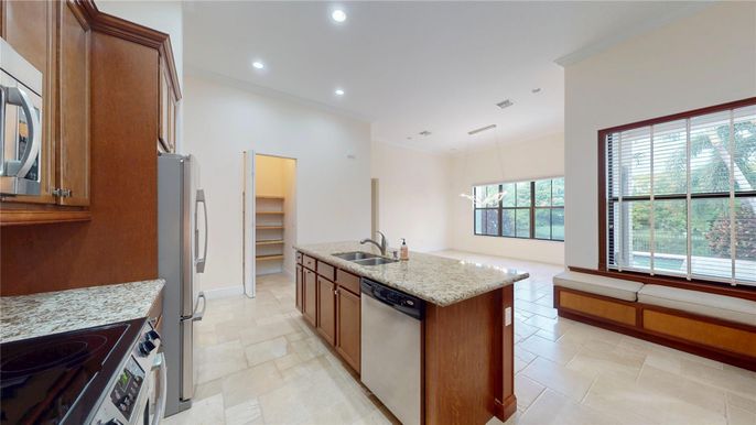 Interior, Kitchen, Pendant Lights, Recessed Lighting