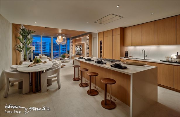 Dining room, Interior, Kitchen, Recessed Lighting