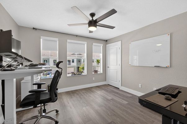 Home Office, Interior, Wood Texture Flooring