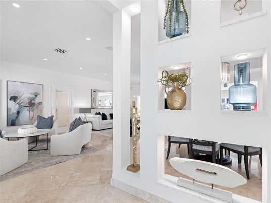 Interior, Living room, Recessed Lighting