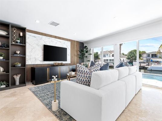 Interior, Living room, Marble Walls, Recessed Lighting