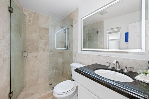Bathroom, Glass Shower, Interior