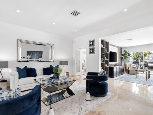 Interior, Living room, Recessed Lighting