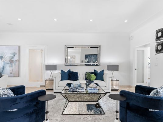 Interior, Living room, Recessed Lighting