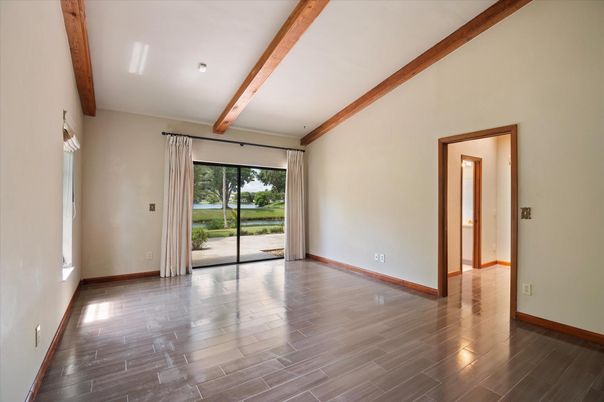 Empty room, Interior, Wooden Beams, Wood Texture Flooring