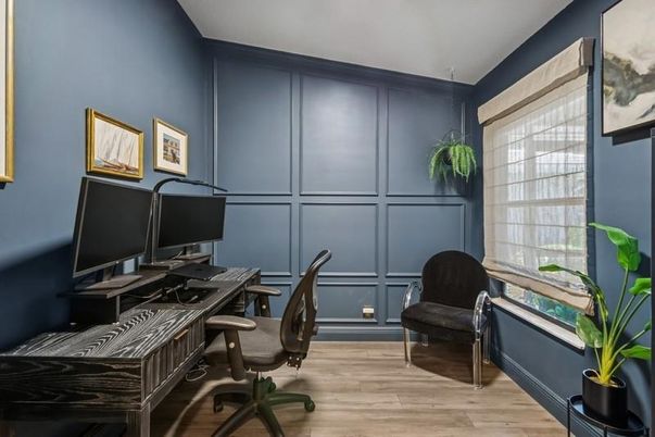 Home Office, Interior, Wood Texture Flooring