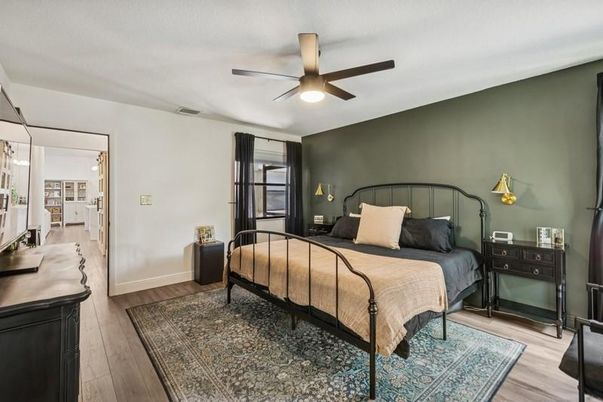 Bedroom, Interior, Wood Texture Flooring