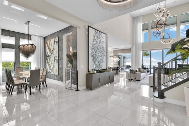 Dining room, Interior, Living room, Pendant Lights, Recessed Lighting