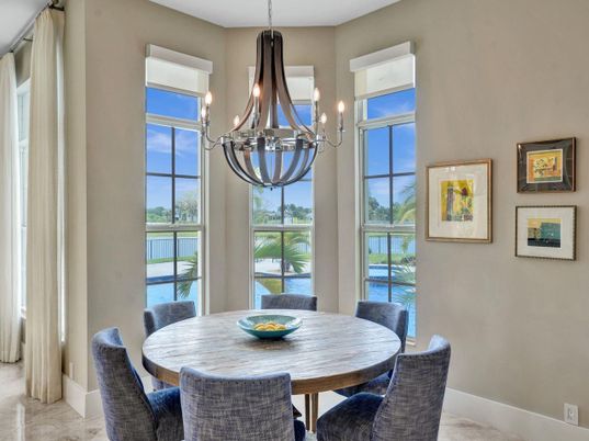Chandelier, Dining room, Interior, Marble
