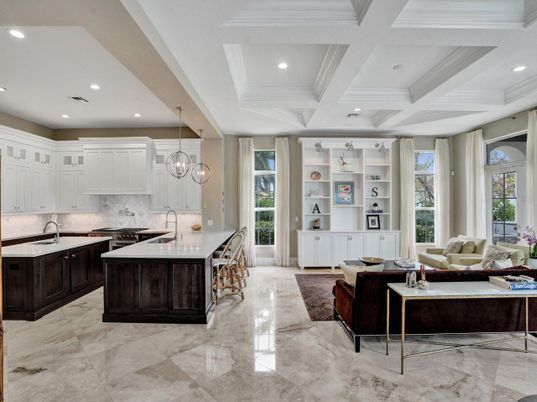Interior, Kitchen, Living room, Pendant Lights, Recessed Lighting