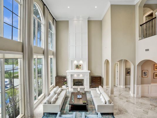 Fireplace, Interior, Living room, Recessed Lighting