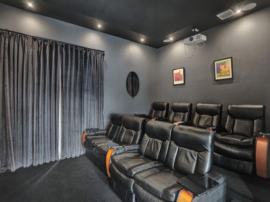 Home Theatre Room, Interior, Recessed Lighting, Theatre Room