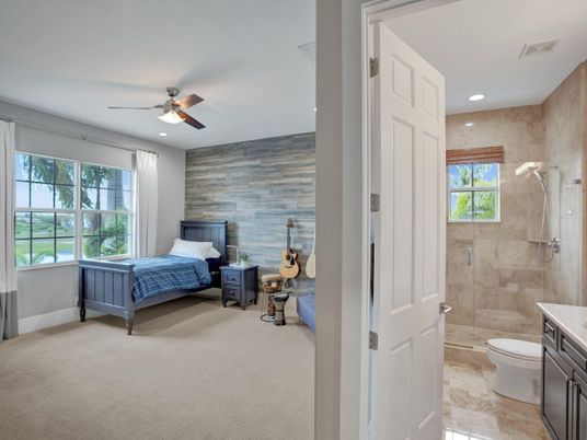 Bathroom, Bedroom, Interior, Recessed Lighting, Wooden Walls
