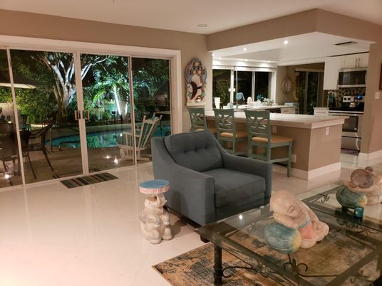Dining room, Interior, Kitchen, Living room, Recessed Lighting