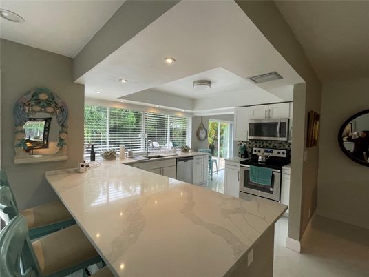 Interior, Kitchen, Recessed Lighting, Stainless Steel Appliances