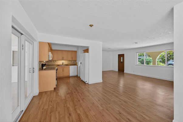 Empty room, Interior, Kitchen, Wood Texture Flooring